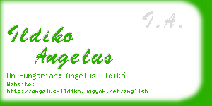 ildiko angelus business card