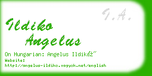 ildiko angelus business card